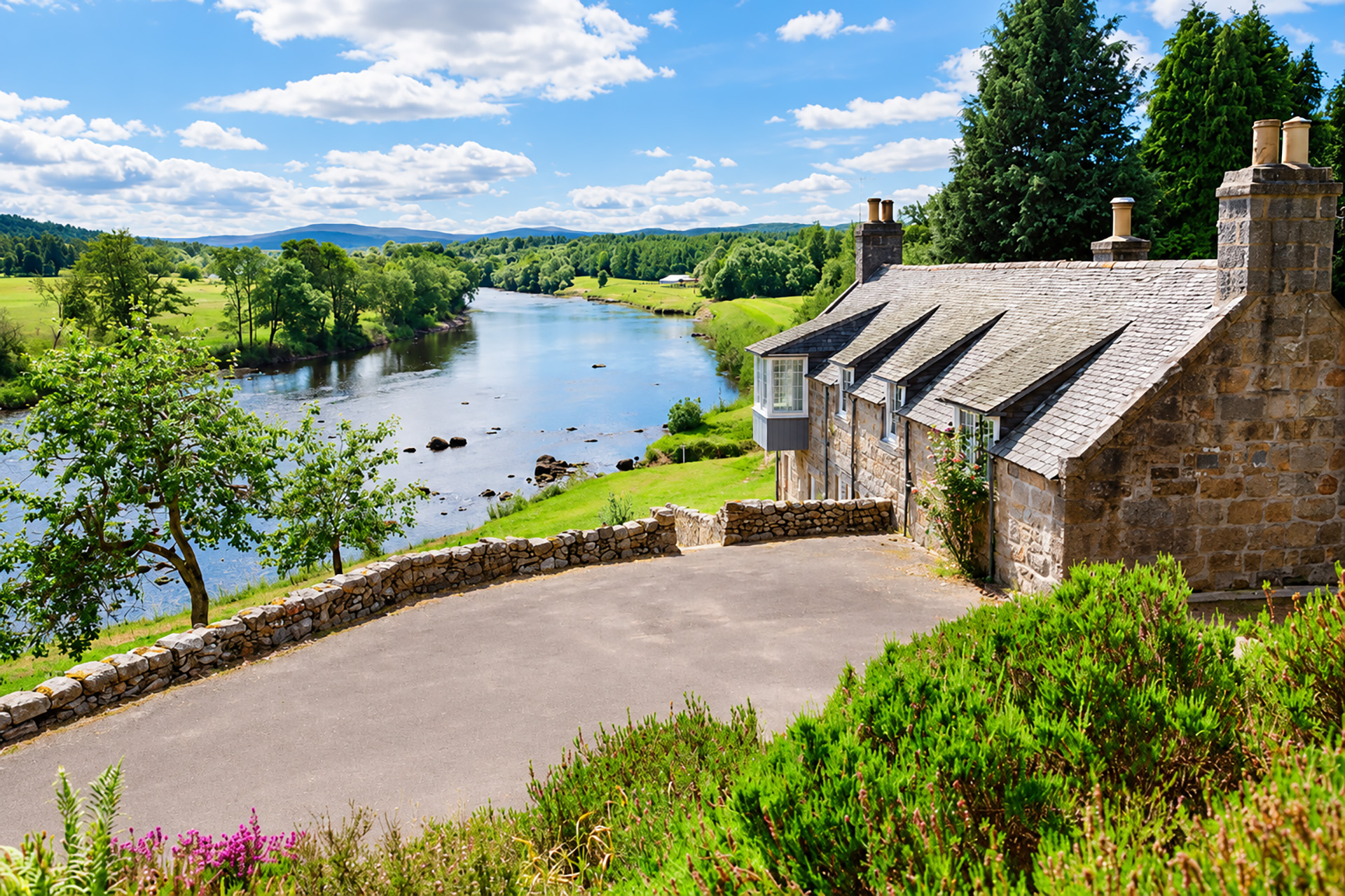 Riverside landscape
